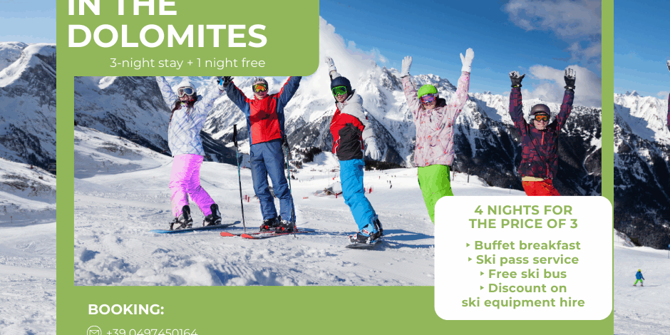 1 free night in the Dolomites