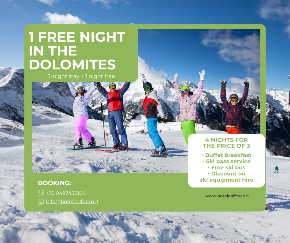 1 free night in the Dolomites 1 free night in the Dolomites